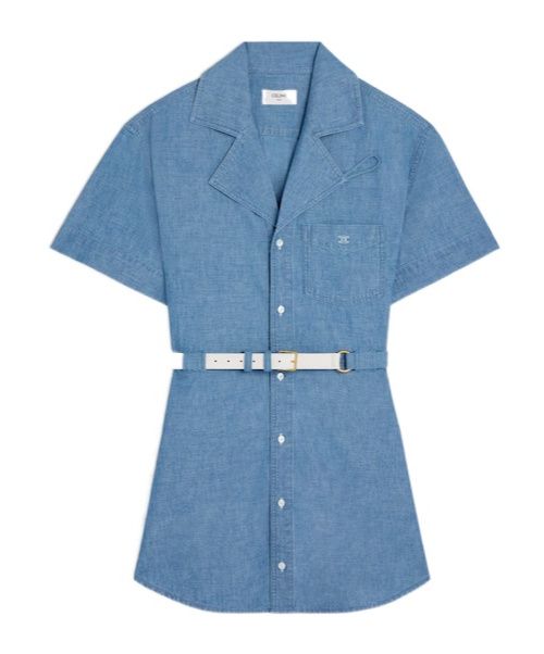 Dress IN cotton denim
