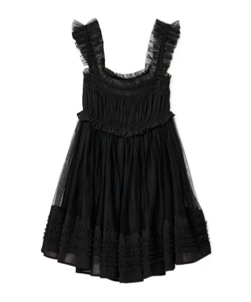 Angela Gathered Frill Mini Dress