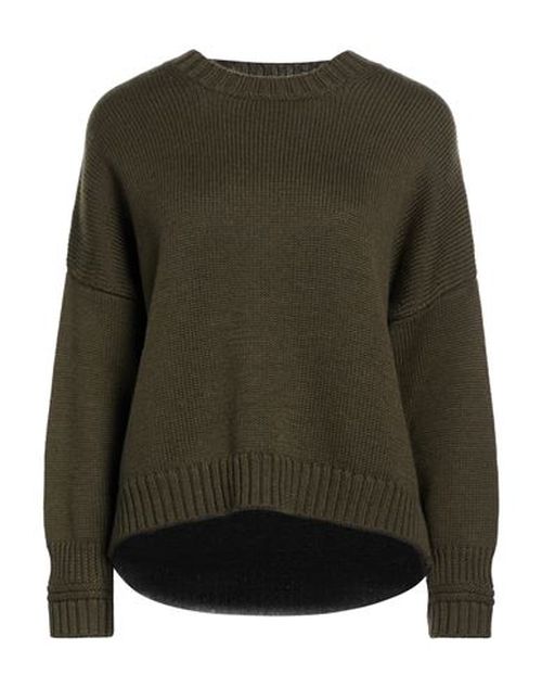 Woman Sweater Military green Size 8 Merino Wool
