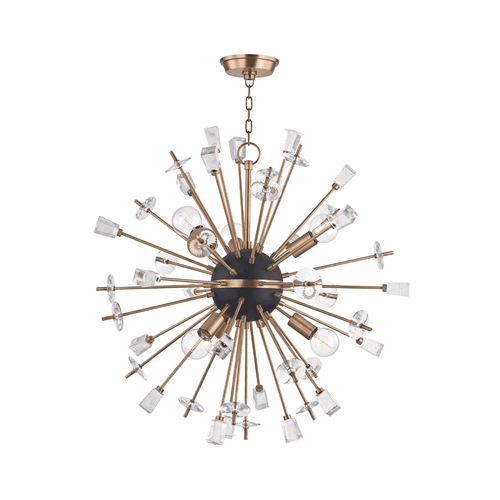 Liberty 6-Light Chandelier in Aged Bra