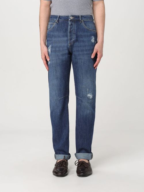 Distressed Denim Jeans — Blue