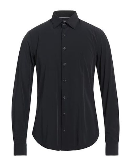 Man Shirt Black Size 16 Nylon, Elastane