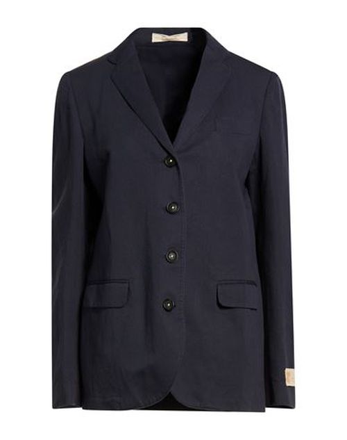Woman Blazer Navy Size S Cotton, Linen