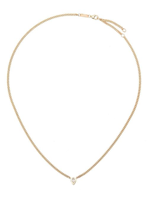 14K Yellow Gold Diamond Necklace - Women's - Diamond/14kt Yellow Gold