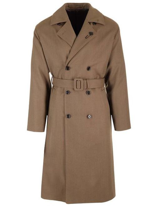 Lardini Attitude Double-Breasted Trench Coat