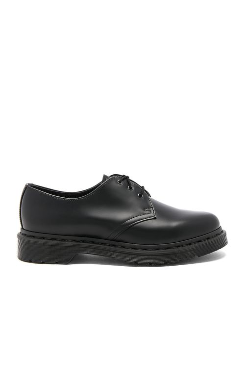 Dr. Martens 1461 3 Eye Gibson in Black Mono - Black.  7 also in