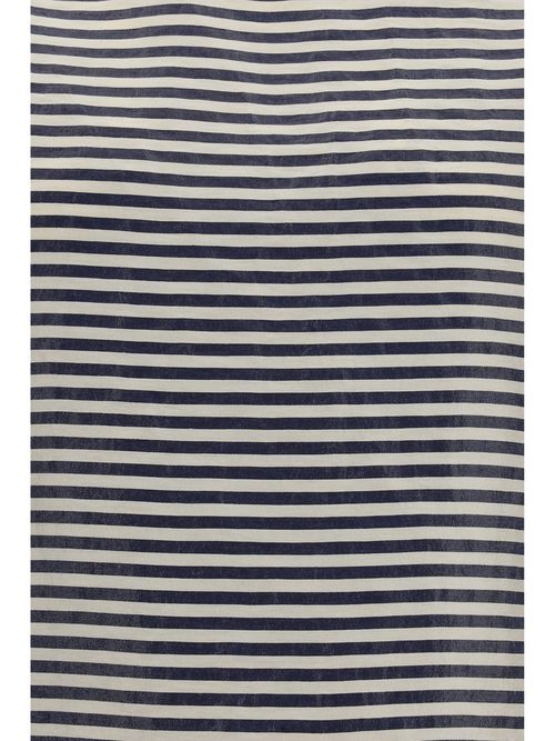 Striped Linen T-Shirt — Navy