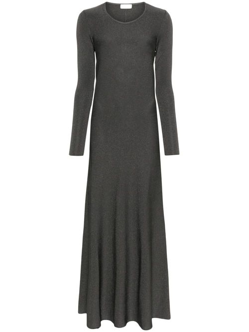 Lurex flared dress - Grey