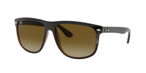RAY-BAN Man Sunglasses RB4147 Boyfriend  -  Frame color: Black On Brown, Lens color: Brown Gradient