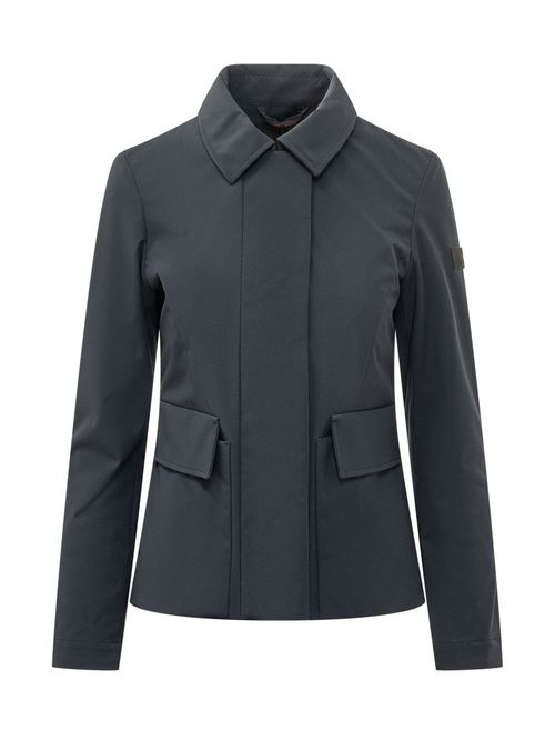 Dark Grey Shirt Collar Jacket