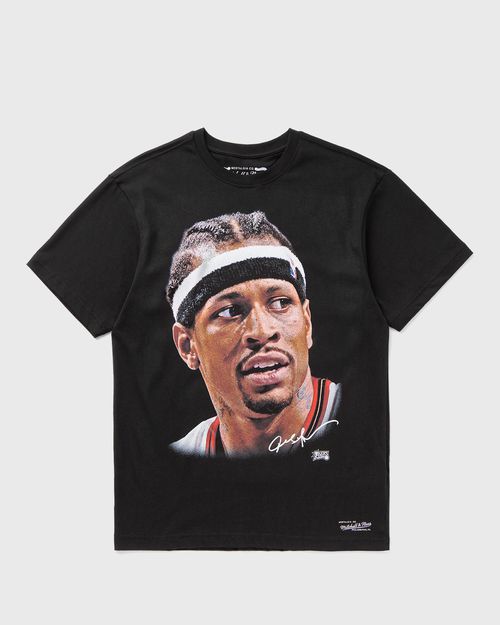NBA PLAYER BIG FACE TEE PHILADELPHIA 76ERS ALLEN IVERSON black male Shortsleeves now available at BSTN