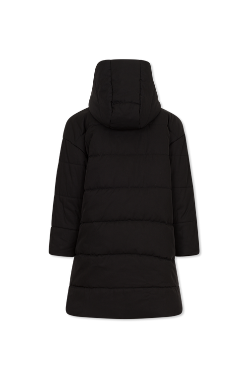 Insulated Jacket With Hood, Unisex, Black