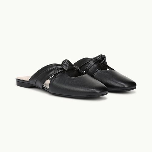 Stride Believe Slip On Mule Shoes Black Faux Leather