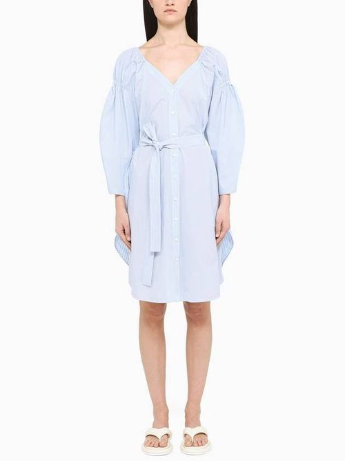 Striped mid-length dress - Blue