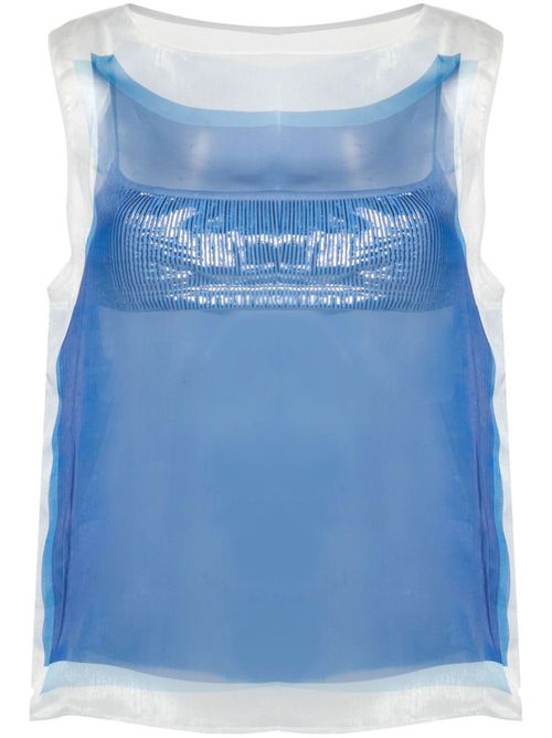Gale organza top - Blue