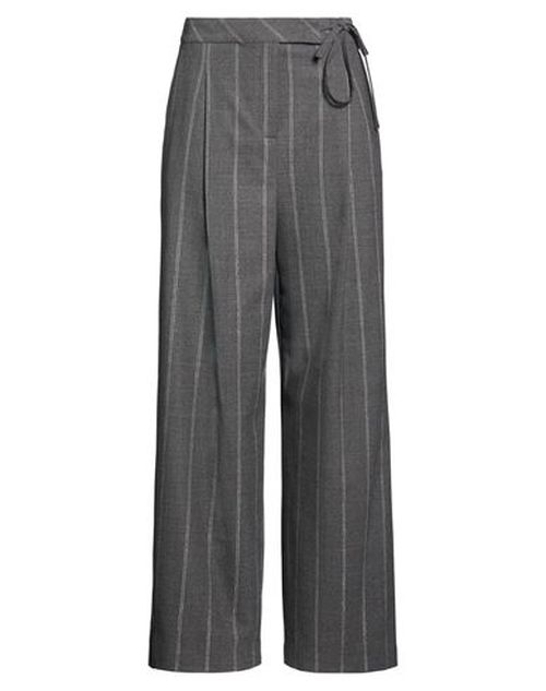 Woman Pants Grey Size 6 Wool, Elastane
