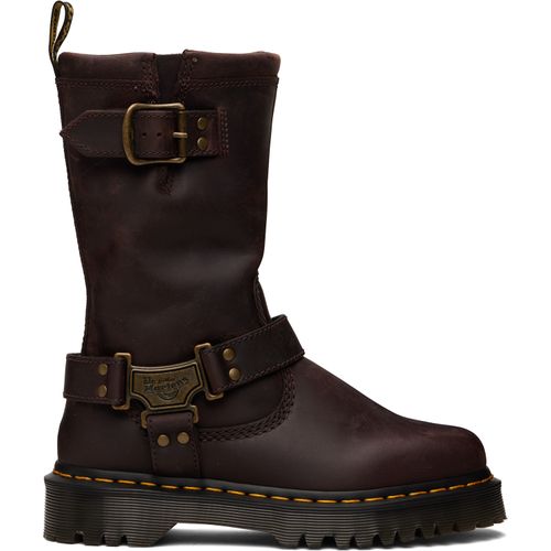 Brown Anistone Hi Leather Biker Boots