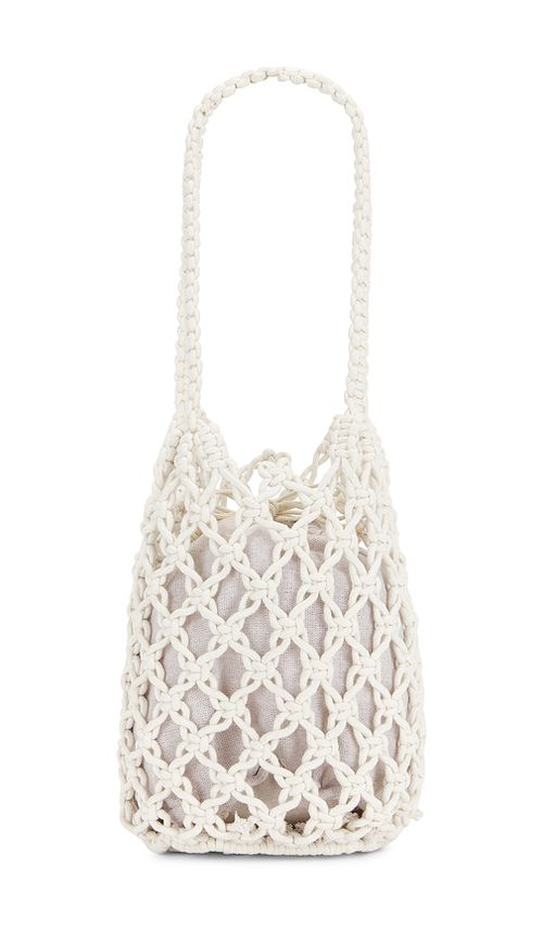 Hat Attack Elodie Fisherman Bag in White