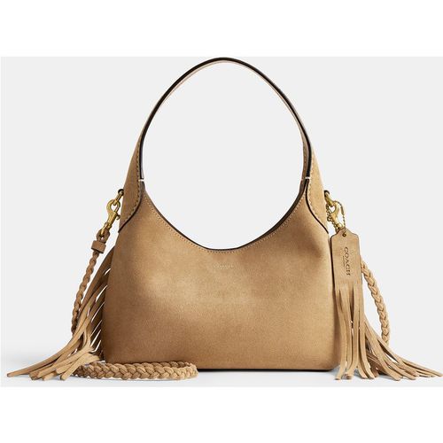 Coach Fringe Brooklyn 23 Suede Shoulder Bag