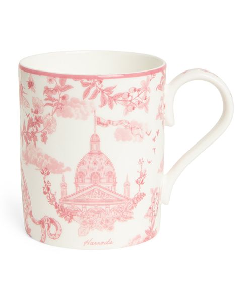 Harrods Bone China Toile Mug
