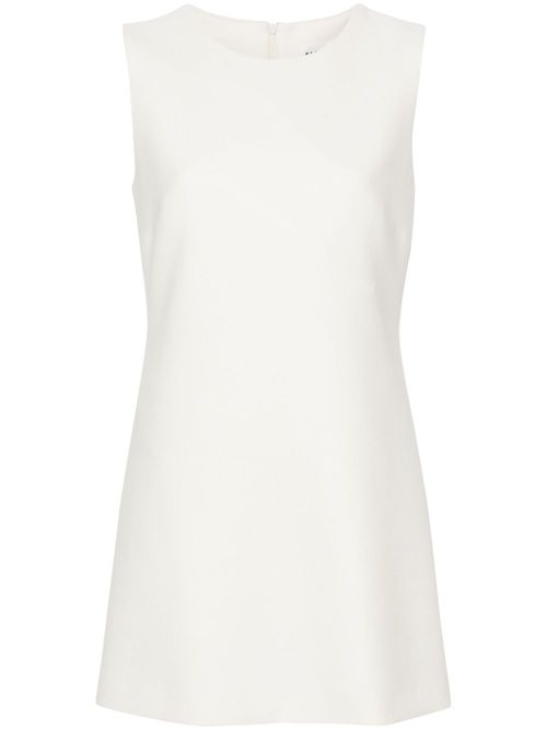 Dart-detail sleeveless dress - White