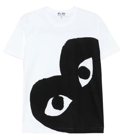 White Crew Neck Graphic Print T-Shirt