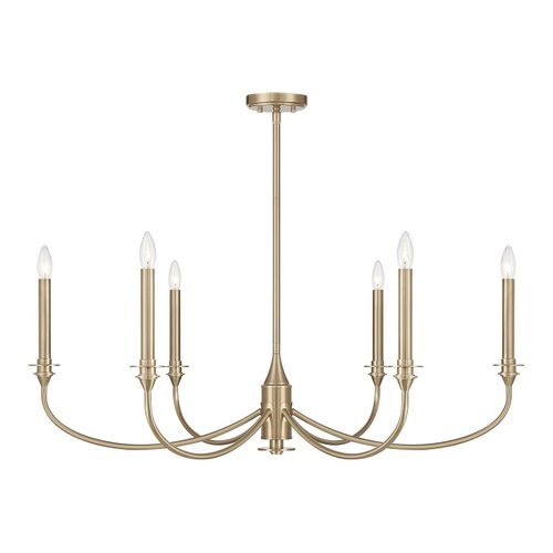 Coventry 6-Light Chandelier in Noble Bra