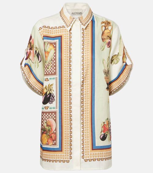 Alémais Mercado printed linen shirt