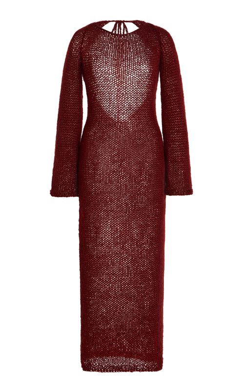 Exclusive Kate Bell-Sleeve Knit Maxi Dress