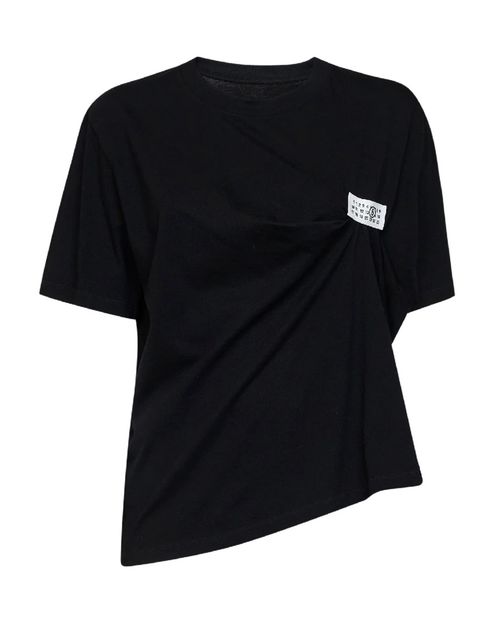 Black Solid Crew Neck T-Shirt