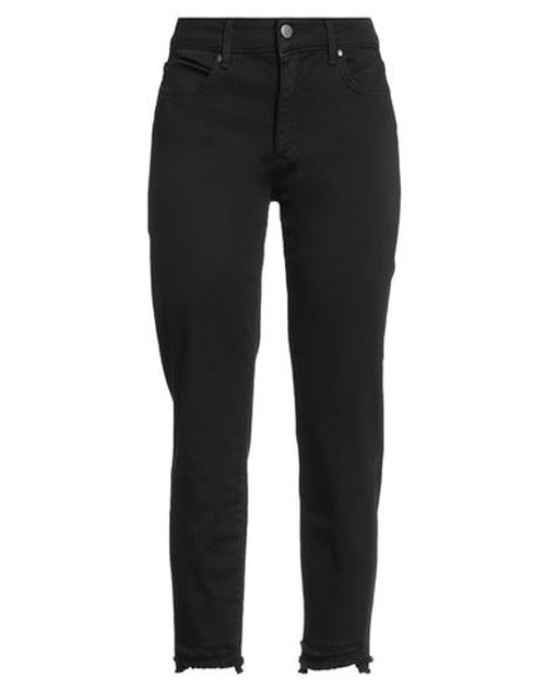 Woman Jeans Black Size 25 Cotton, Elastane