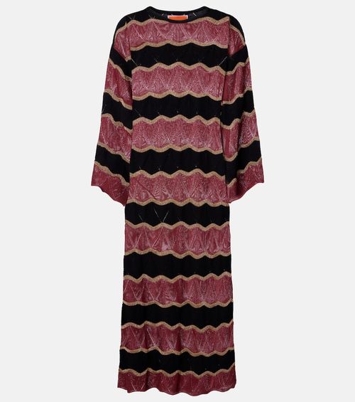 Hang Ten cotton-blend lamé kaftan