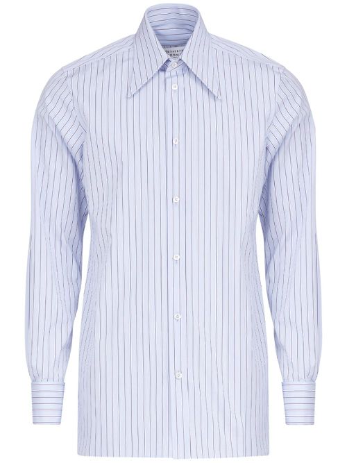 Striped cotton shirt - Blue