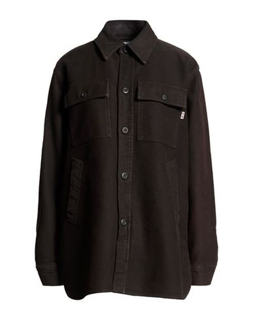 Woman Denim outerwear Dark brown Size 6 Cotton