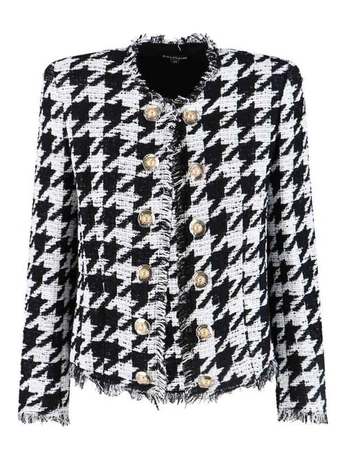 Jacket with decorative buttons