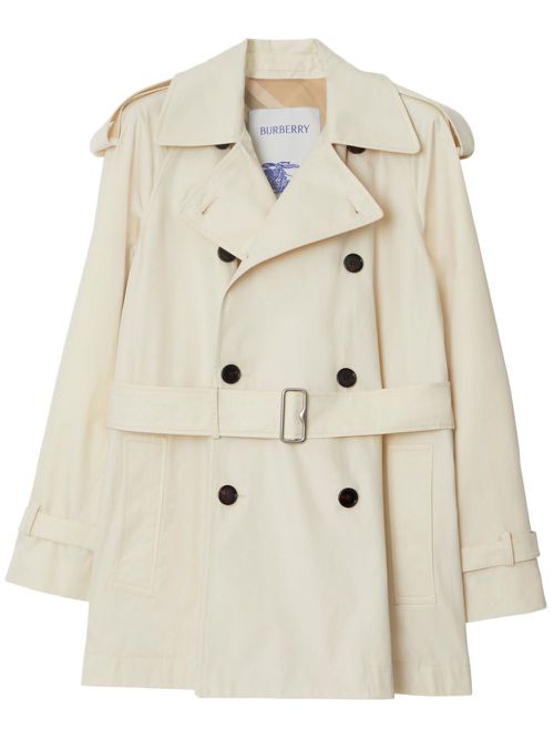 Short belted trench coat - Neutrals