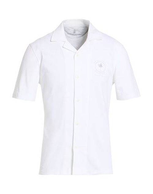 Man Shirt White Size M Cotton