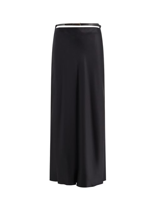Silk Midi Skirt