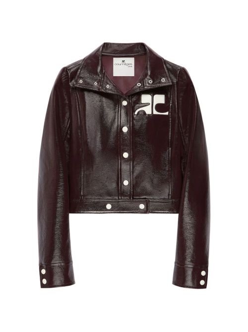 Vinyl Jacket — Burgundy