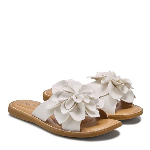 B. O.C. Women's Kasia Flat Sandals (White)