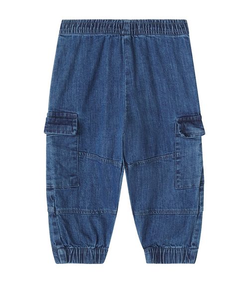 Baby chambray cargo pants