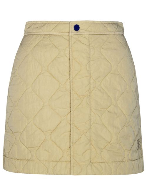 Beige Nylon Miniskirt