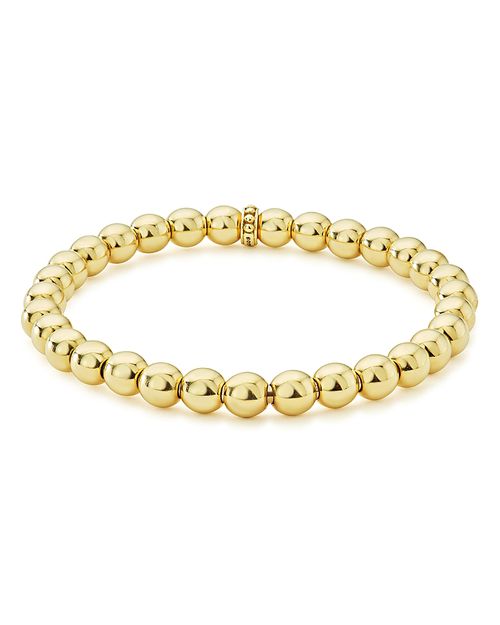 Caviar Gold Collection 18K Gold Beaded Bracelet, 6mm