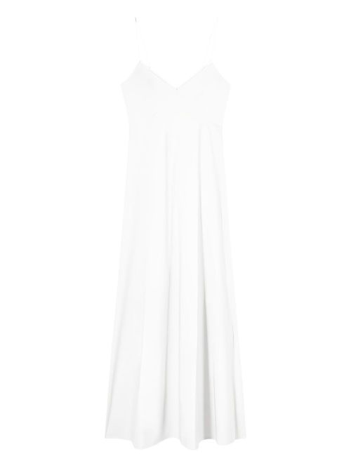 Satin slip dress - White