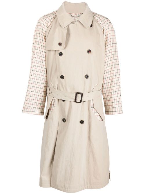 Double-breasted trench coat - Neutrals