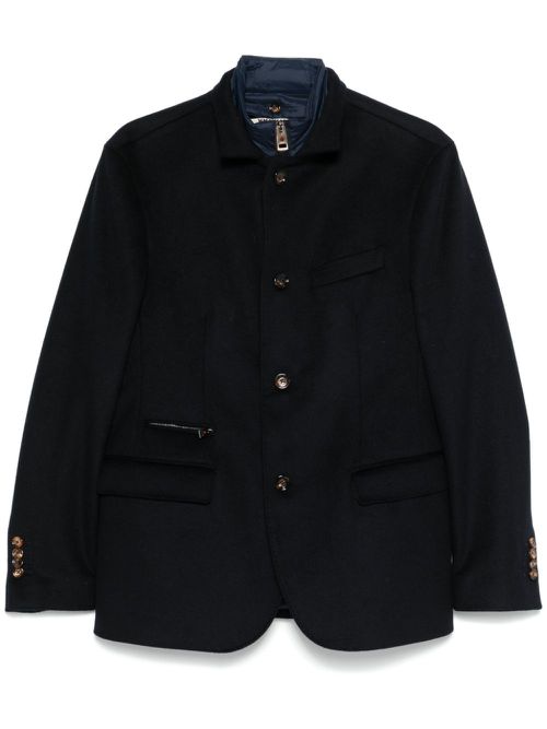 Layered-effect blazer - Blue