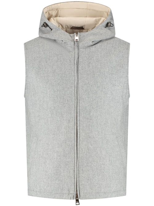 Hooded vest - Grey