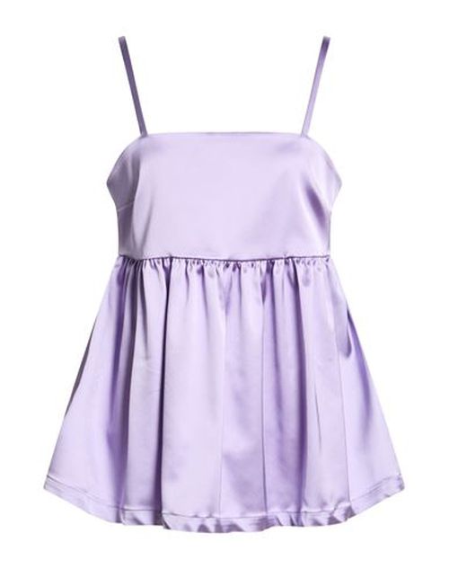 Woman Top Lilac Size 6 Acetate, Polyamide, Elastane