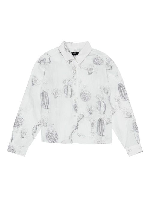Bimba y Lola Cactus Lápiz-print shirt - White