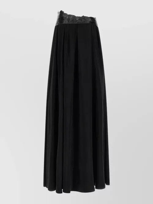 Maison Margiela - high waist maxi skirt lace tri